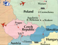 Map of central Europe